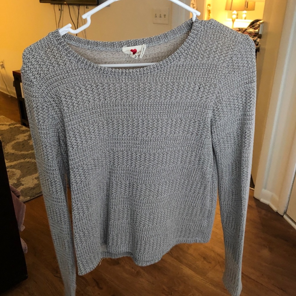 Cropped Grey Sweater